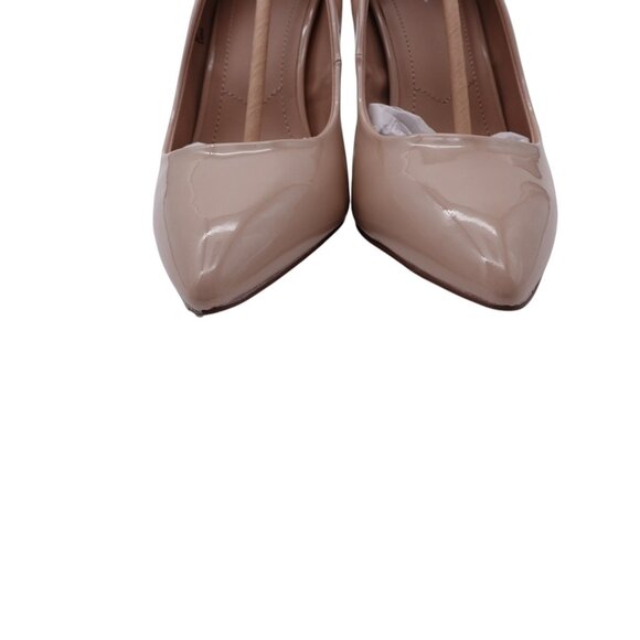 NWOB Charles By Charles David Pact Pump Heel Sz 10M Nude Tan Pointed Toe Slip On - Picture 3 of 15